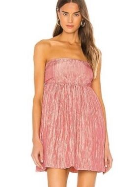 LPA Strapless Pink Mini Dress